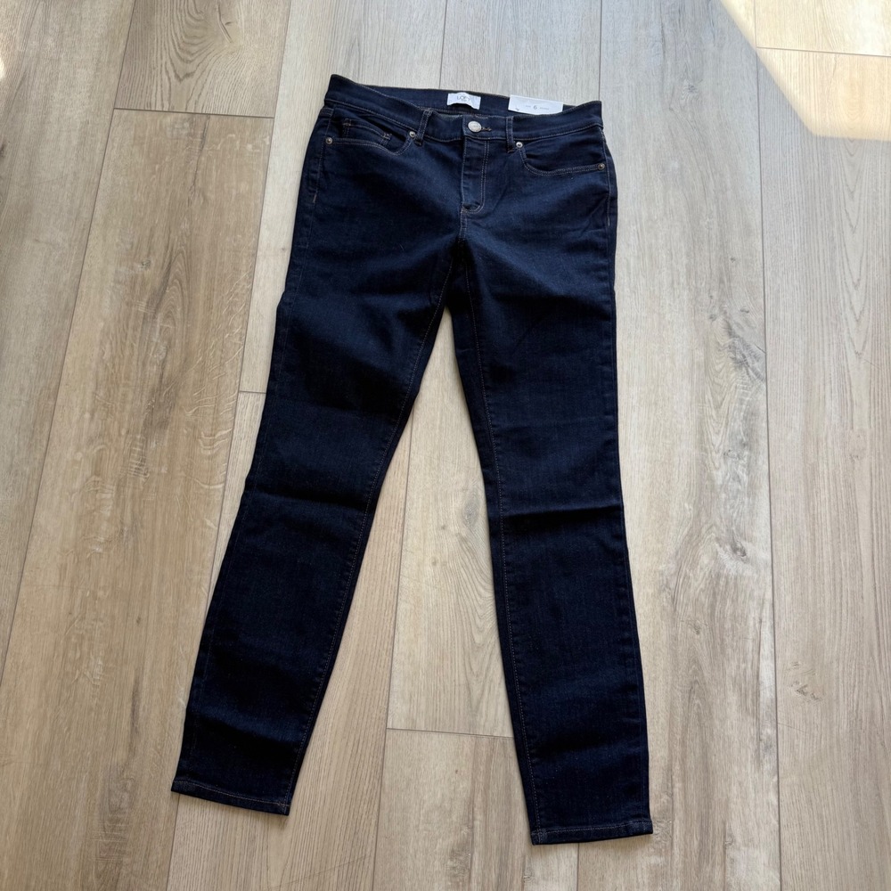 Loft Outlet Skinny Jeans Dark Wash Indigo Denim Women's 6 NWT